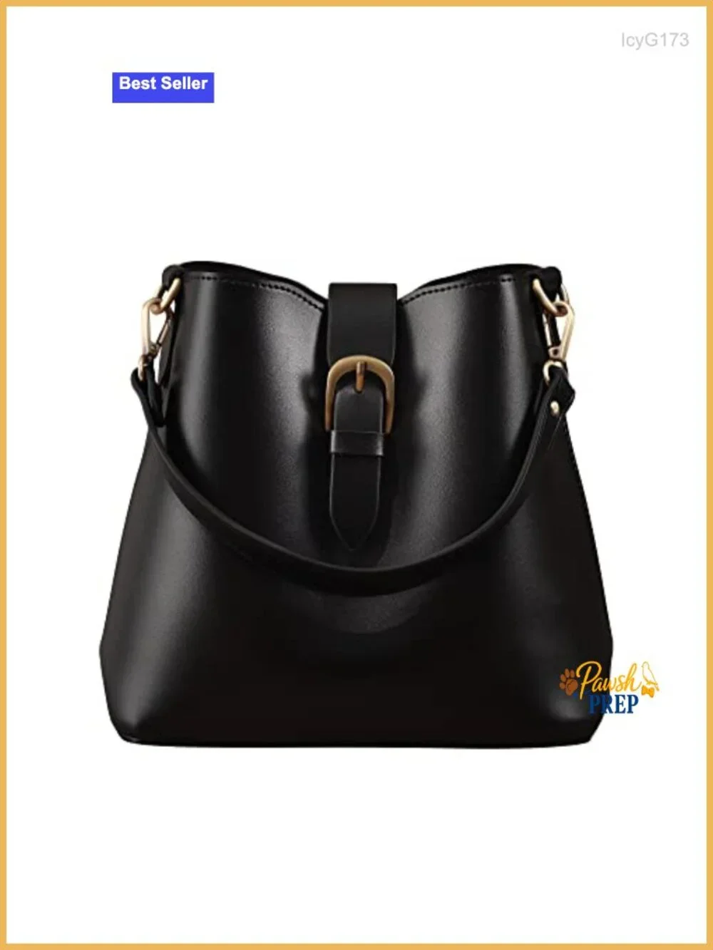 Vegan Leather Bucket Bag Women Hobo Retro Faux Casual Purse Handbag Crossbody